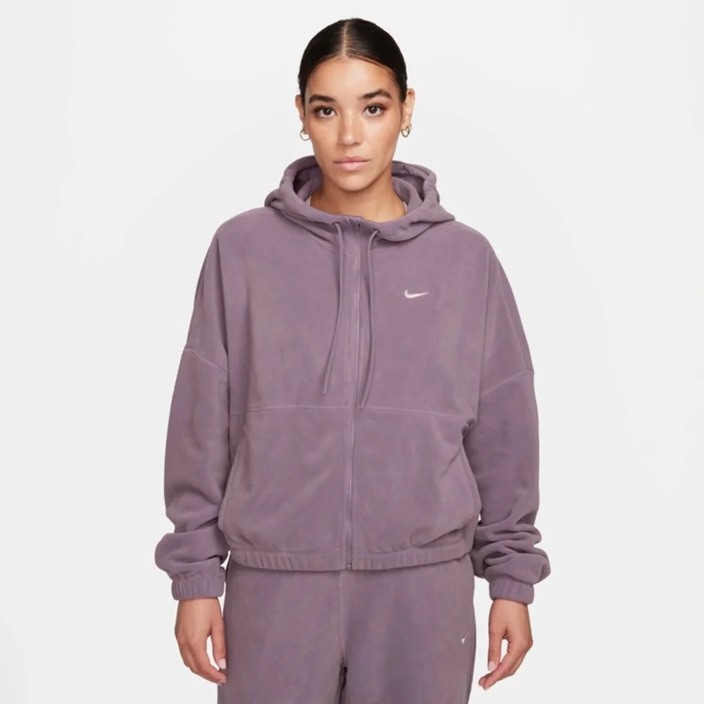 Nike Therma-Fit Women’s Oversized Full-Zip Fleece Hoodie Size Large - Picture 1 of 6